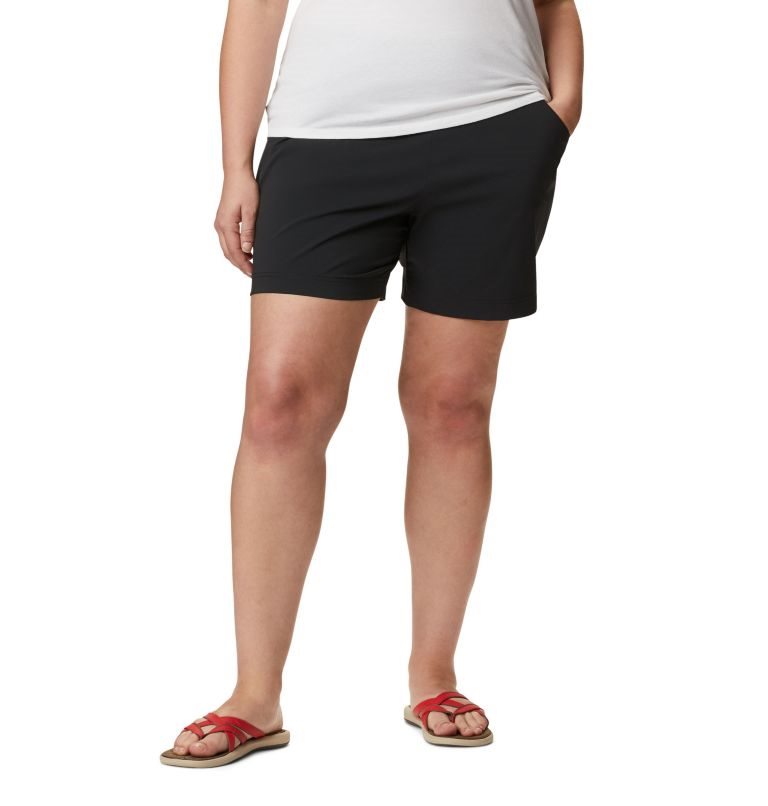 Women\'s Columbia Anytime Casual Shorts Black | Plus Size CA-KA1C8